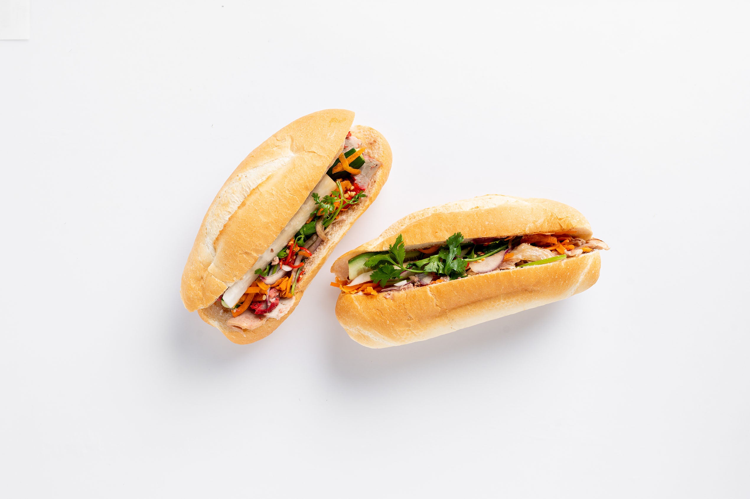 Vietnamese Grilled Beef Banh-Mi Roll
