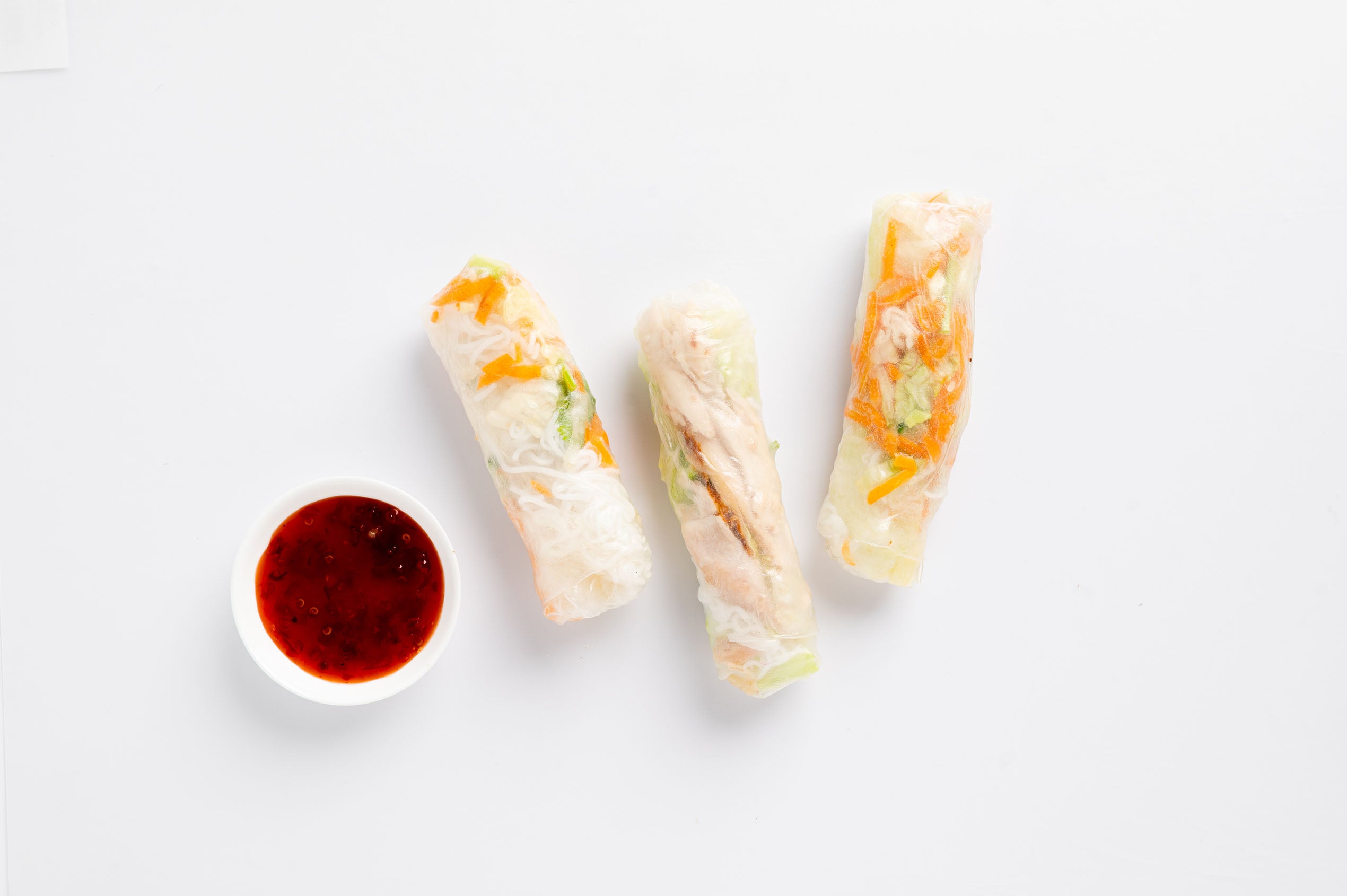 Assorted Rice Paper Rolls - Vegetarian, Chicken and Seafood